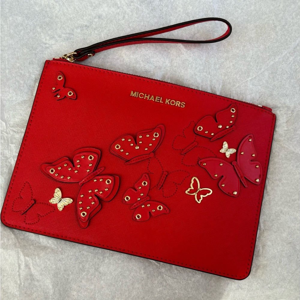 Michael Kors Jet Set Butterflies Clutch